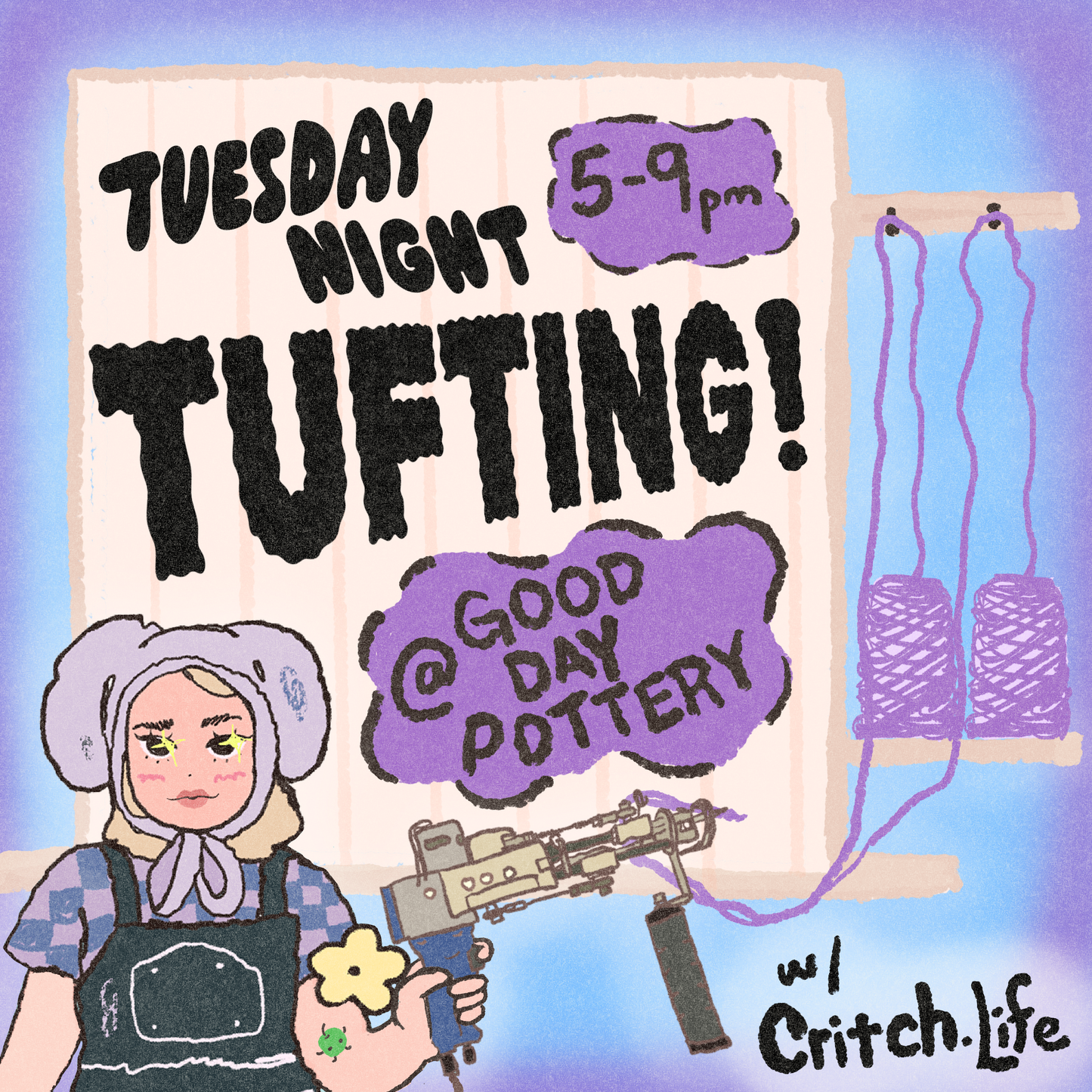 April 8th - Tufting Workshop