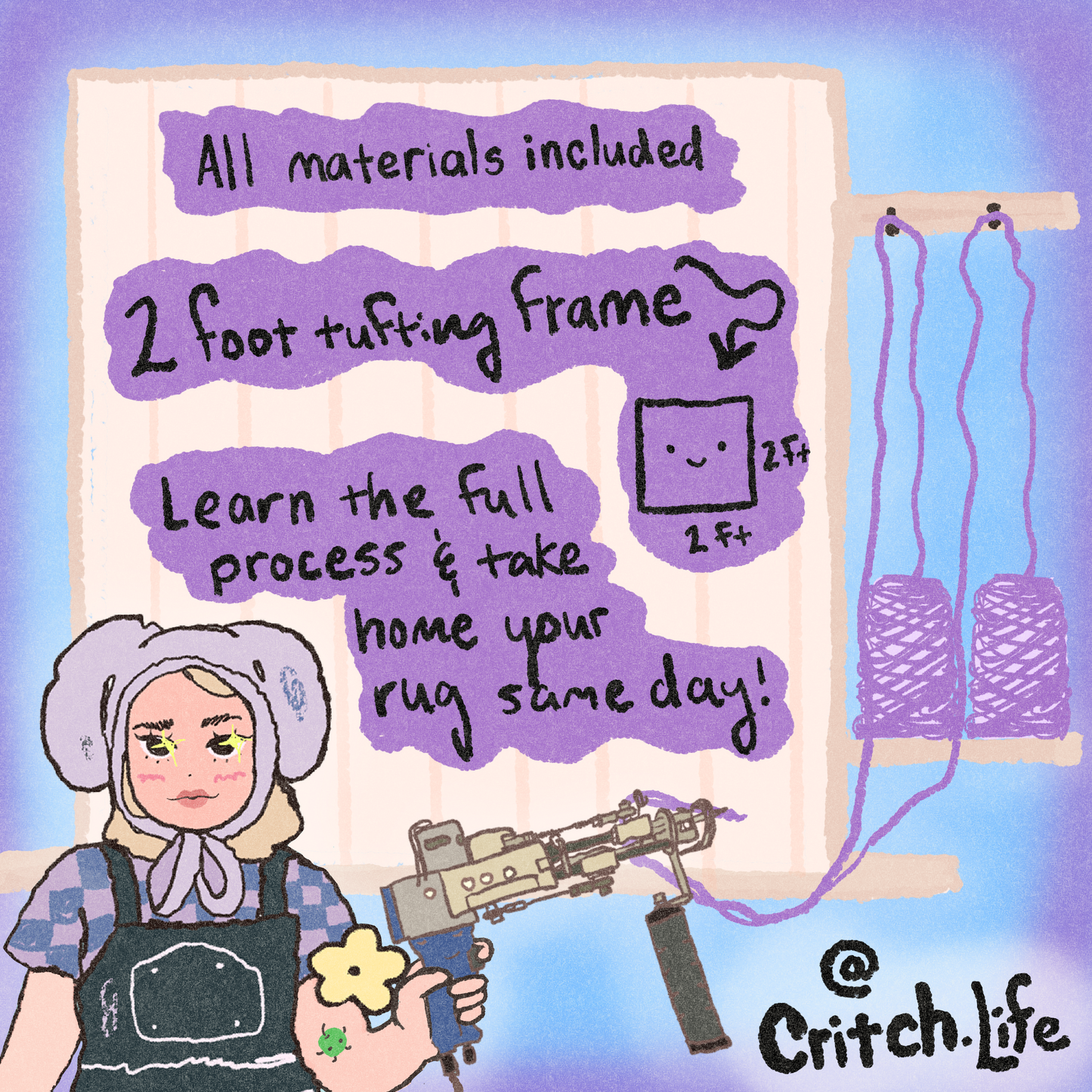 April 8th - Tufting Workshop